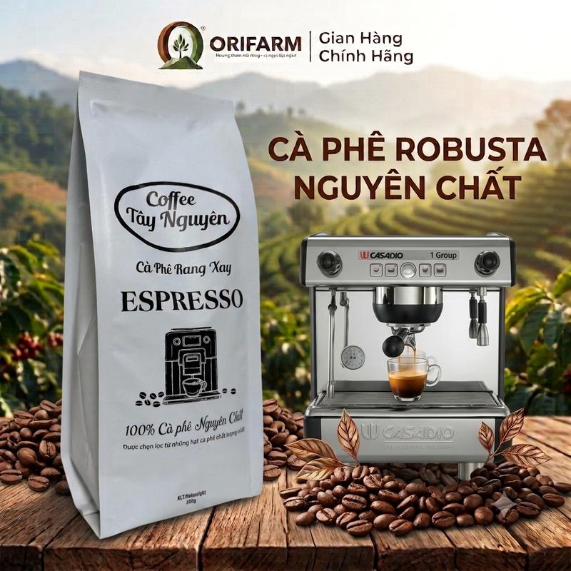 Cà Phê Robusta Nguyên Chất  - Túi 500gr- Coffee Tây Nguyên