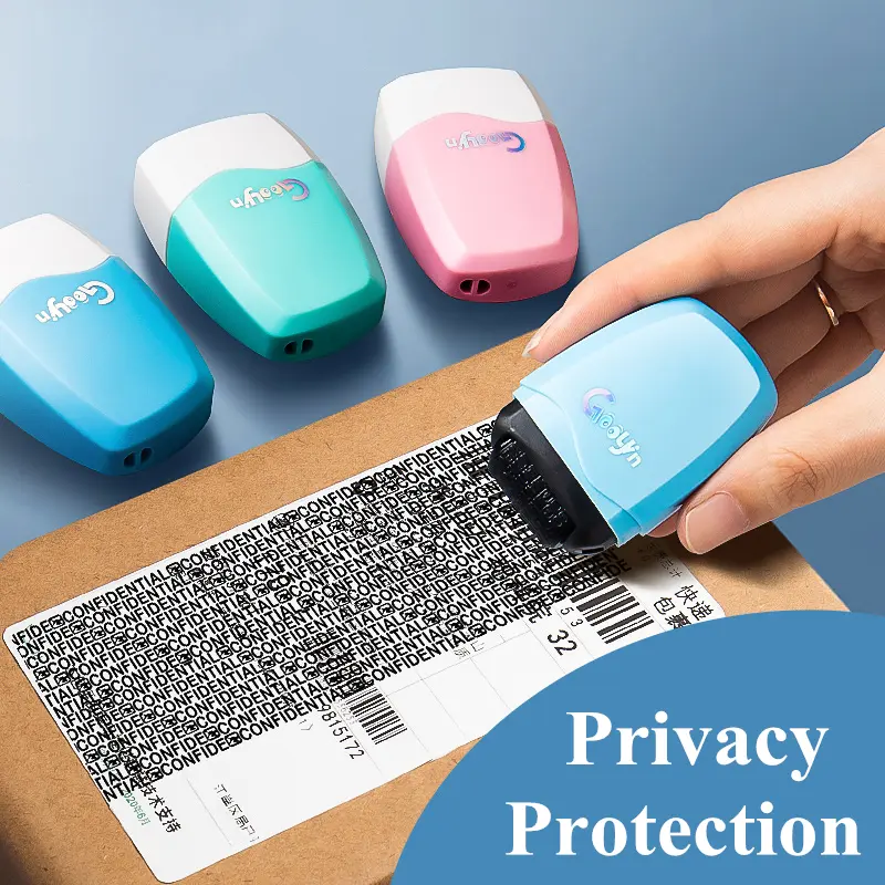 Stamp Roller Confidential Seal  Express Single Information Privacy Garbled Code Eraser Reusable Privacy Cover Eliminator