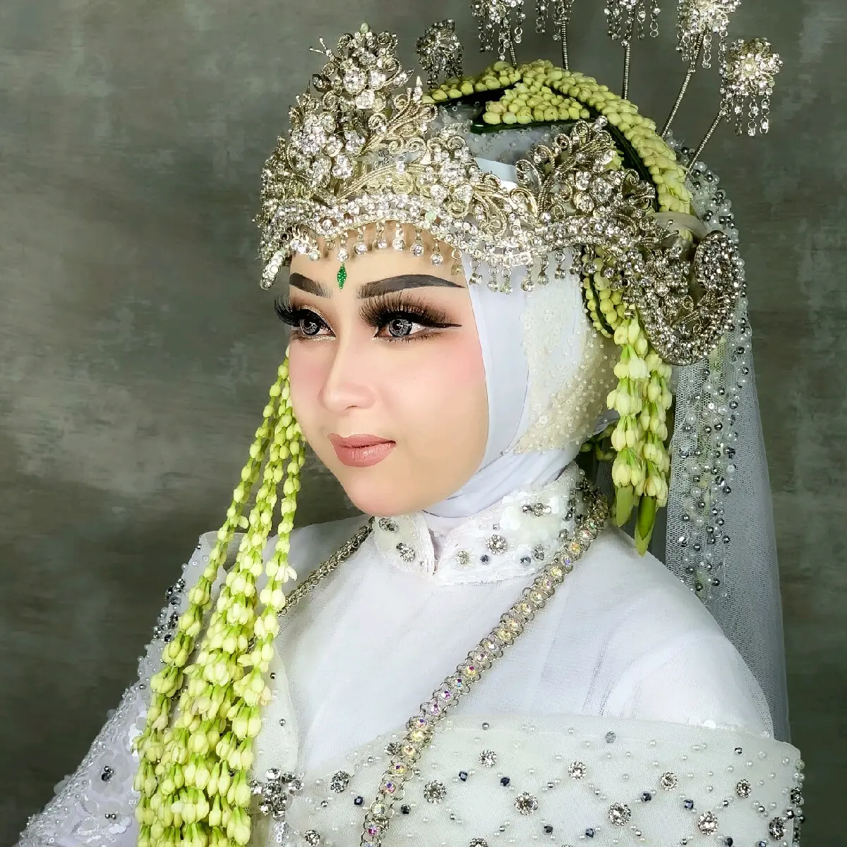 Kerudung Jiliprit Siger Sunda Instan