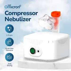 TaffOmicron Alat Terapi Pernapasan Compressor Nebulizer Inhaler