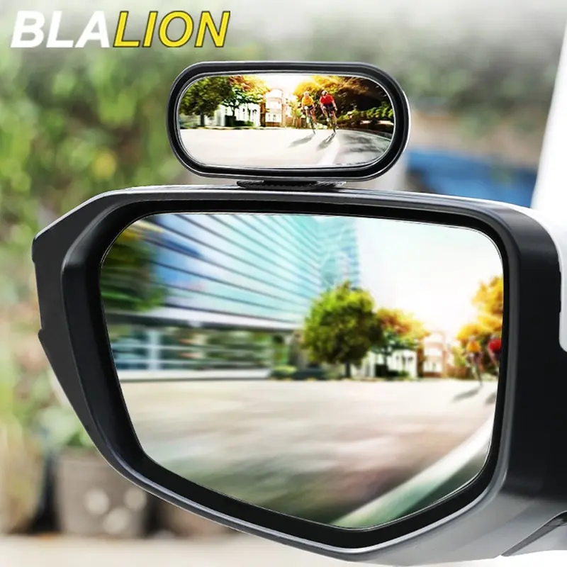 Car Reversing Side Rearview Mirror 360 Degree Adjustable Attachment Blind Spot Rearview Mirror 360 Degree Adjustable Wide-angle Parking Assist Reversing Mirror