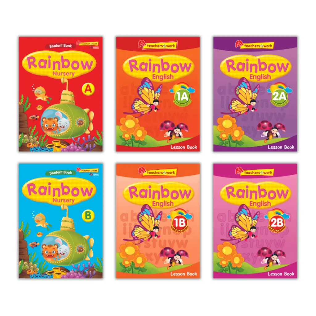 Rainbow English Series N - K2  | Topical | Pre-school English Assessment Books - SAP