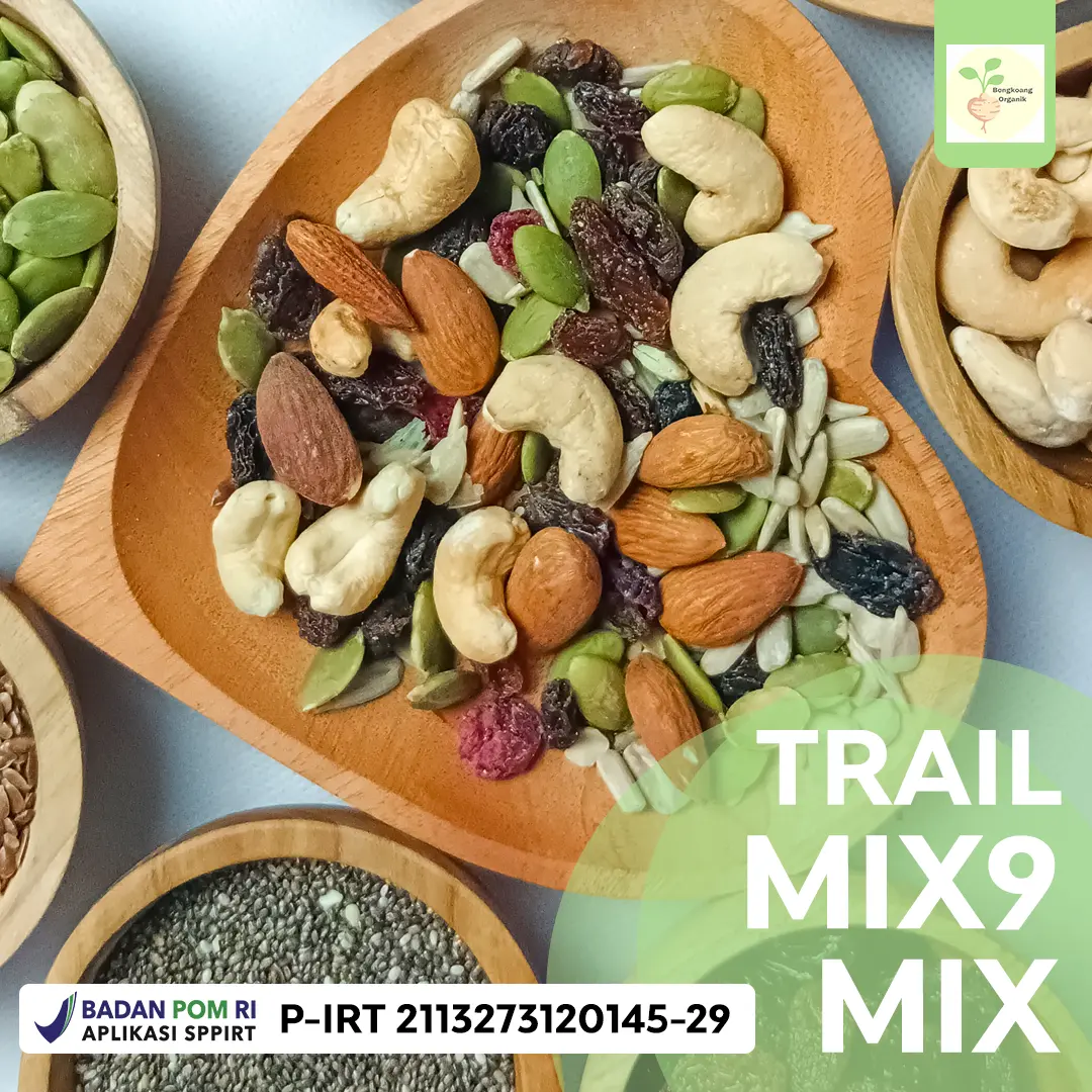 SUPER TRAIL MIX 125GR - Almond Cranberry Cashew Sunflower Seed Raisin Chia Seed Pumpkin Seed Flaxseed Sesame Seed Camilan Kacang Snacks Cemilan