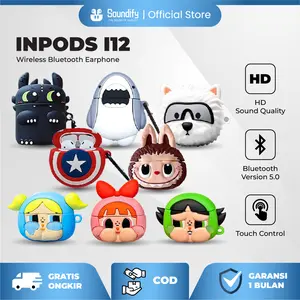 [SOUNDIFY] Headset Bluetooth i12 Casing Kartun Lucu True Wireless inpods 12 TWS Earphone Stereo HIFI