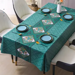 Alas Meja Gaya Modern — Tahan Air, Anti Noda Minyak, Tahan Panas, Tanpa Perlu Dicuci, Model Terbaru dengan Sentuhan Mewah dan Elegan, Cocok untuk Meja Kopi, Meja Makan, atau Meja Mahjong.