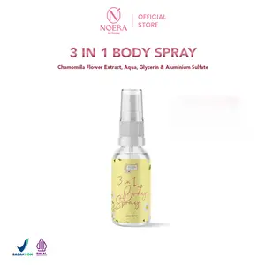 Noera 3 in 1 Body Spray | Natural Deodorant Spray | Tawas Deodorant Spray | Pewangi Badan | Pengganti Deodorant
