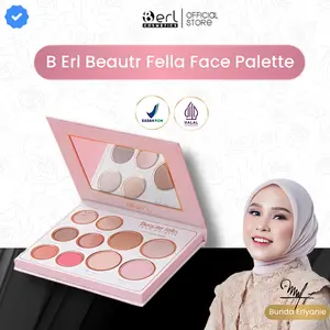 BERL BEAUTE FELLA FACE PALLETE EYE SHADOW BRONZE SHADING CONTOUR WAJAH B ERL COSMETICS Highlighter