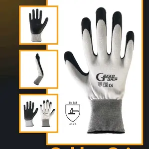 GEKKO Sarung Tangan Nitril Anti Potong Cut Resistance Gloves Sarung tangan safety pu