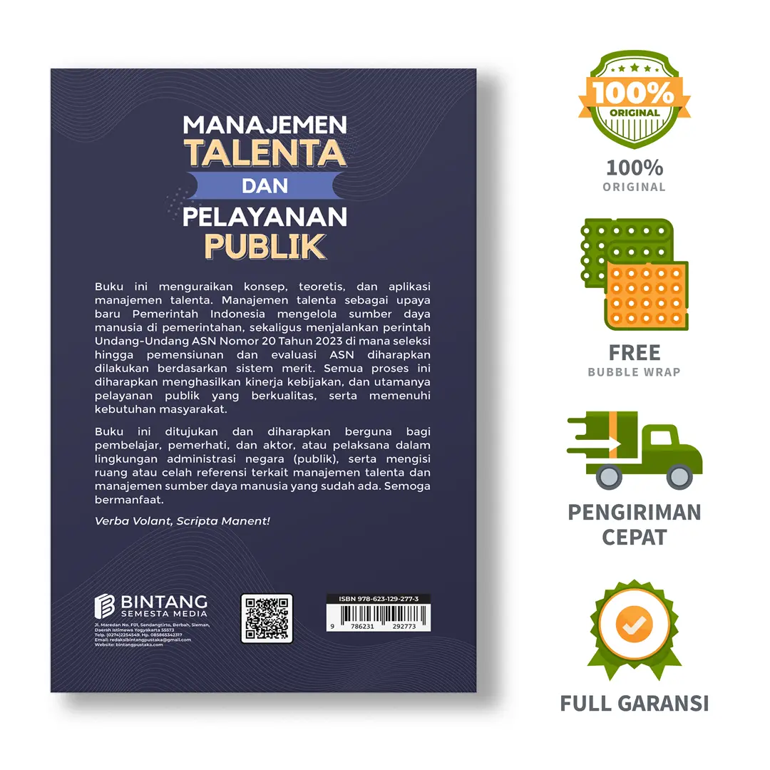 Manajemen Talenta dan Pelayanan Publik - Dr. Zainul Abidin, M.Si.