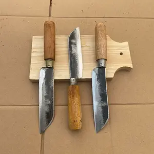 Paket hemat pisau dapur baja asli bonus talenan kayu Kitchenware