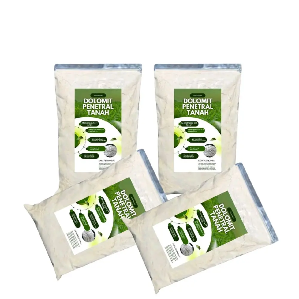 kapur dolomit pertanian penetral ph tanah kemasan 1kg