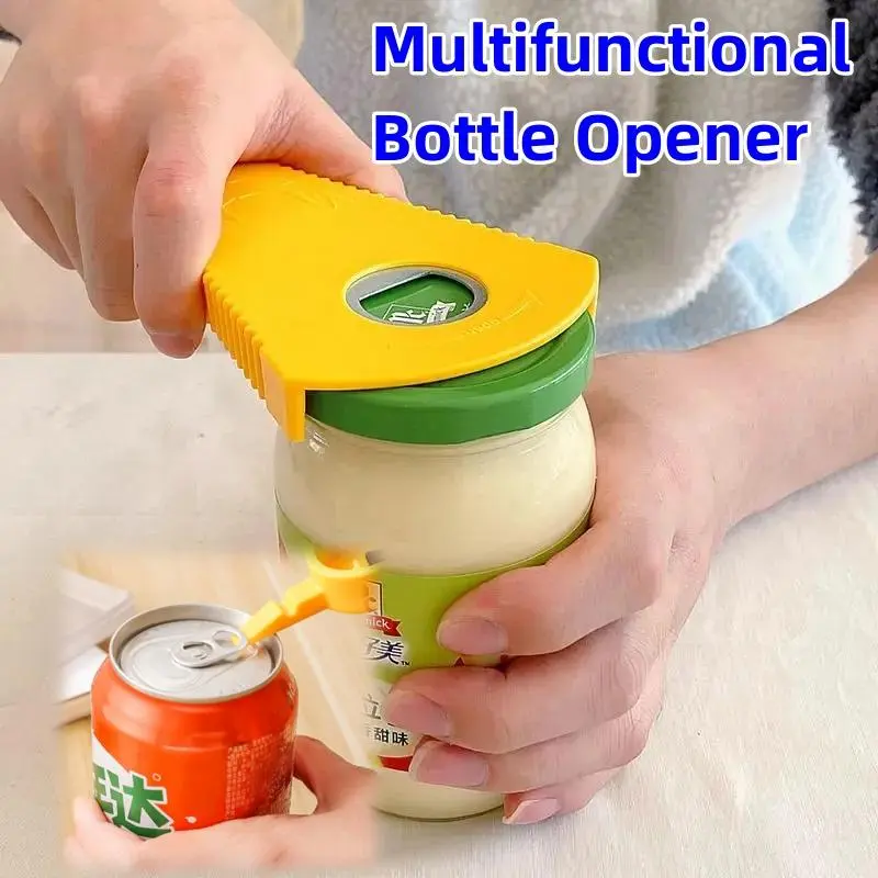 2PCS Party Props Bottle Opener Multi-function Can Opener Multifunctional Bottle Opener