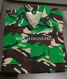 Setelan Baju lengan panjang motif strip Bahan Premium