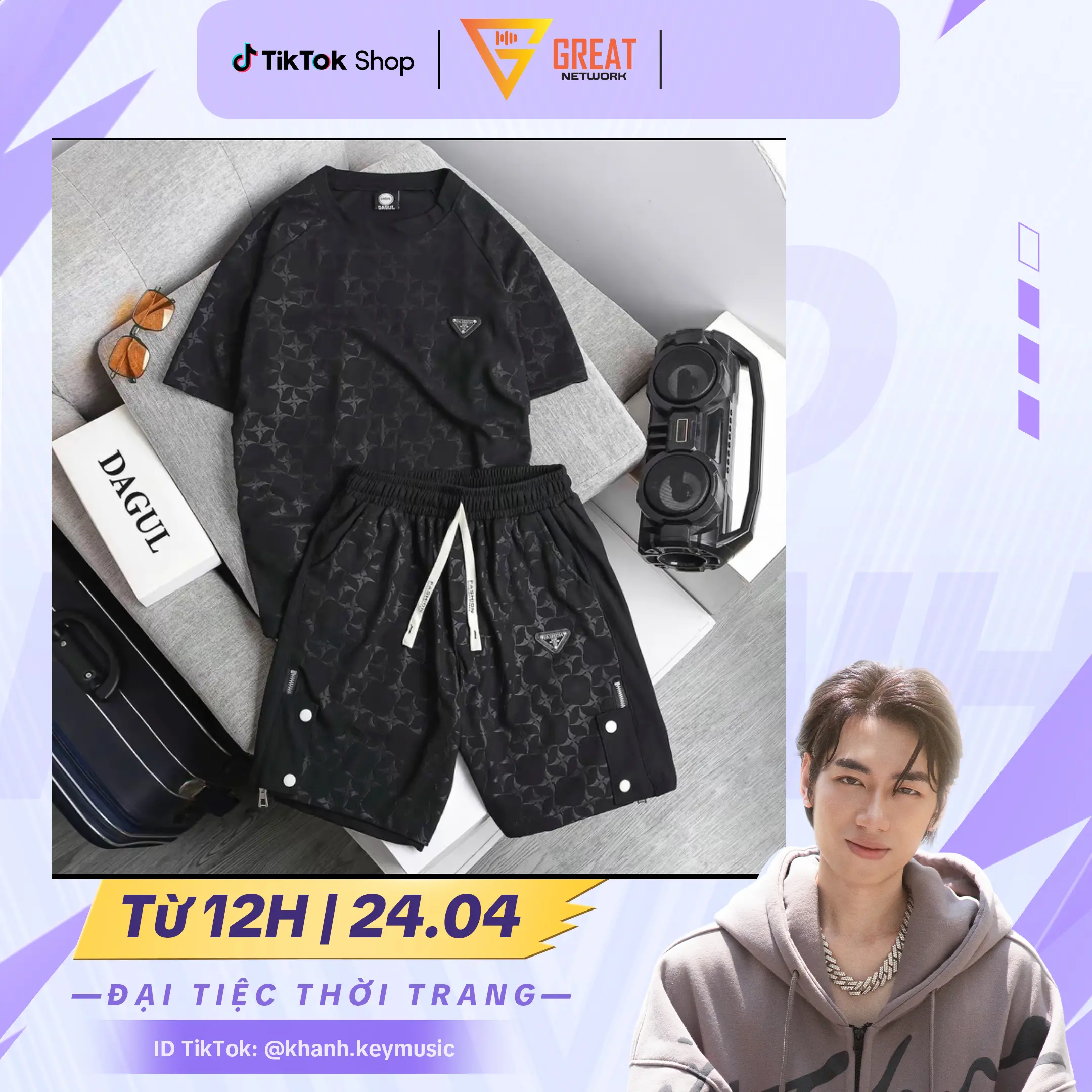 Đồ bộ nam nữ thể thao dập hình họa tiết vân nổi logo fashion ,Bộ chất liệu vải Waffle thoáng mát  Chạy Bộ