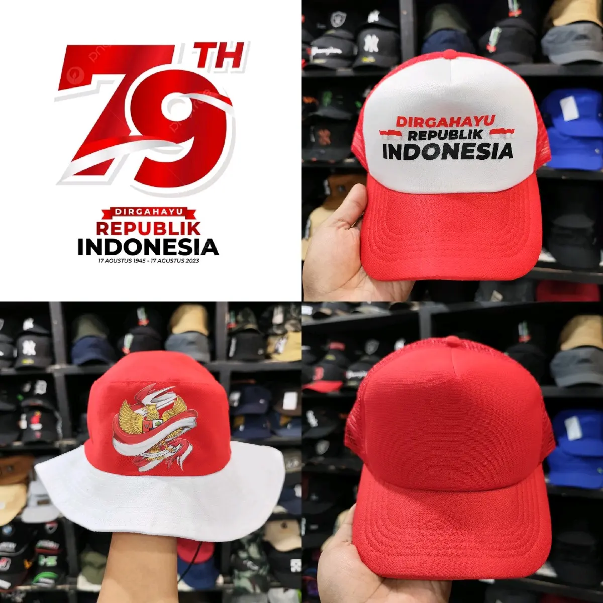 Topi Spesial Kemerdekaan Indonesia Ke 79 / Dirgahayu Republik Indonesia