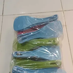 CENTONG NASI PAKET 12 PCS ANTI LENGKET Bahan baku plastik PP5,Varian warna,perlengkapan makan&souvenir-Kitchenware