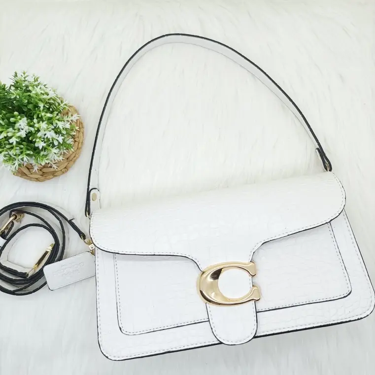 C0ACH Tabby Croco 233 3434 Tas Selempang Wanita Kulit Motif Kulit Buaya Premium | Tas Batam Import Luxury Tas Tabby 2 Tali Medium Shoulder Bags Signature