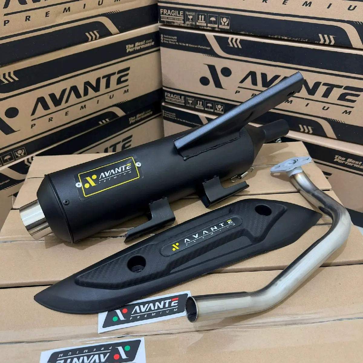 Knalpot standar racing  cms motor Vario, beat, Mio, pcx ,nmax ,aerox, xeon ,spin ,dll. Suara bass adem bass gerung -Avante aksesoris kendaraan  Motorcycle Baut Mesin Baud