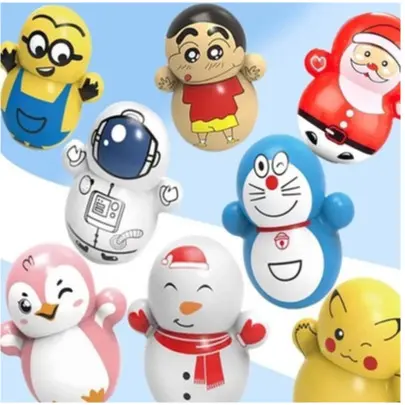 COD 10pcs Squid Game Boneka Goyang Tumbler Doll Games Mainan anak bayi balita murah lucu kekinian pink soldier