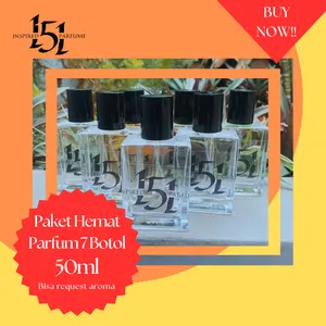 PAKET HEMAT PARFUM 50ML 7 BOTOL (Bebas Request Aroma)