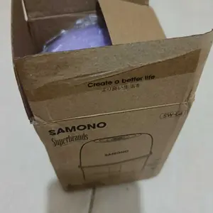(Mega 7.7) Samono 250 ml Portable Mini Food Processor [SW-L4] Baterai Pisau Stainless Gilingan Kabel Wadah