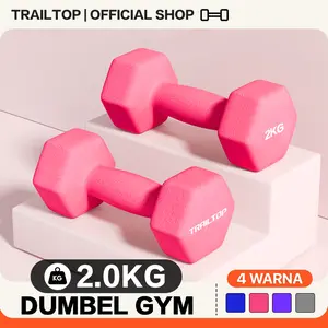 TrailTop Dumble Barbel 2kg Dumbell Gym Fitnes Home Work Out Olahraga Rumah Otot Alat
