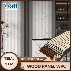 Woodpanel Dekorasi Rumah Mewah Wallpanel 300cmx30cmx10mm 2.9Meter Composite Echo Wood / Wood Panel WPC / Wall Panel PVC / Wall Panel Premium Quality Composite Echo Wood Termurah Kayu Plastik Kamar