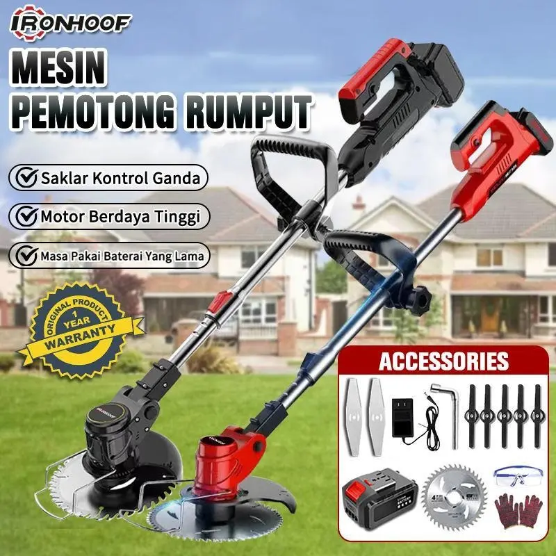 IRONHOOF Mesin Potong Rumput 288V/588V Mesin Pemotong Rumput