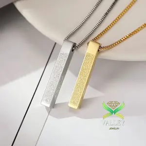 Kalung Desain Tulisan Ayatul Kursi Arab Bahan Titanium Premium Anti Karat untuk  wanita pria