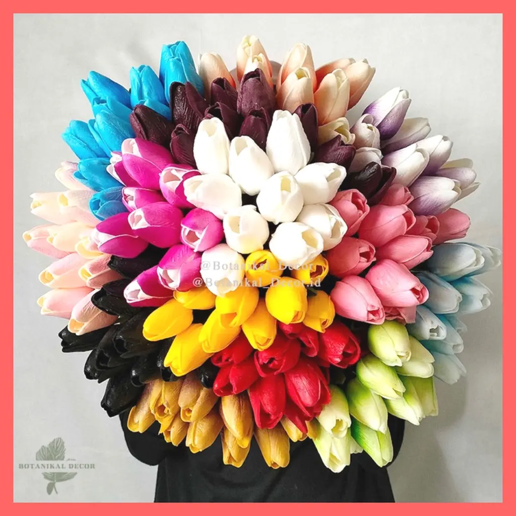 Artificial Tulip Latex Bunga Palsu Plastik Dekorasi Hiasan Rumah Kantor Artifisial Buatan Tanaman Buket ( HARGA UNTUK PER 1 TANGKAI BUNGA & TIDAK TERMASUK VAS )