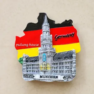 Fridge Magnet Tempelan Kulkas Souvenir Germany Jerman Bendera Munchen