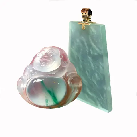 Jadeite Buddha Guanyin pendant bracelet bead necklace 1 piece