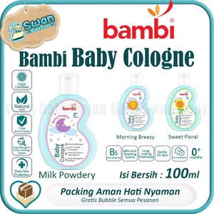 Bambi Baby Cologne / Minyak Wangi Bayi 100 ml Kulit Milky