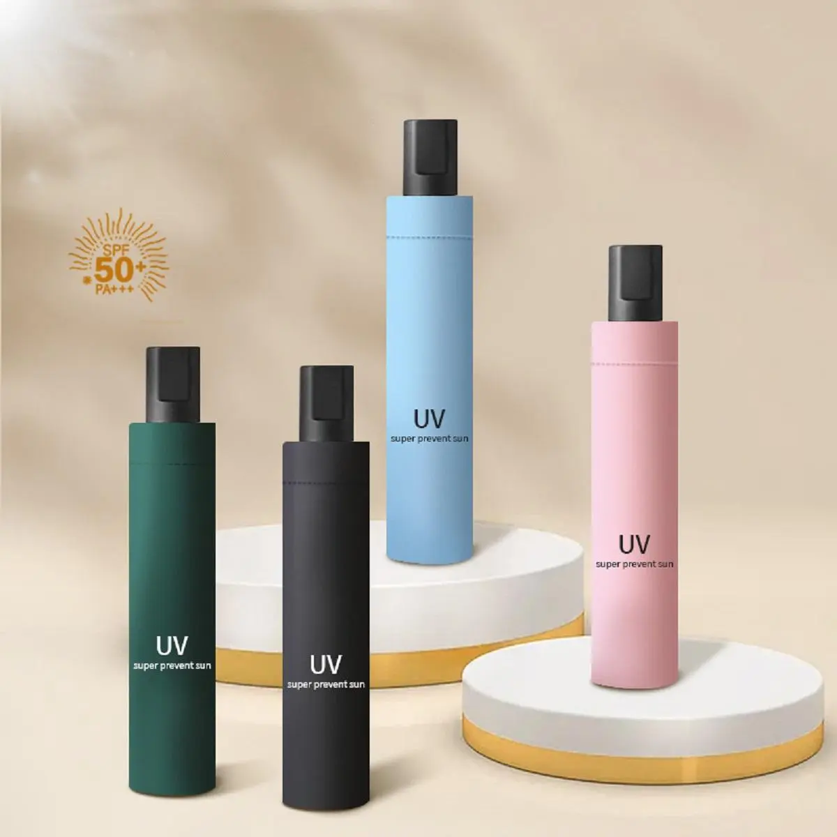 Starlight Payung Anti Uv Korea style Anti Panas Anti Hujan Payung Lipat Anti UV Payung Jumbo Polos Payung Traveling HPY106