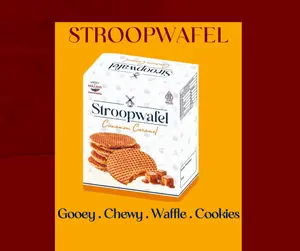 Stroopwafel Cinnamon caramel 5pcs- cemilan ekonomis snack murah