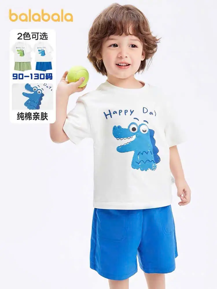 Set đồ bé trai hình con vật ngộ nghĩnh bất kì chất cotton mềm mịn co giãn--LBB-Mã cún