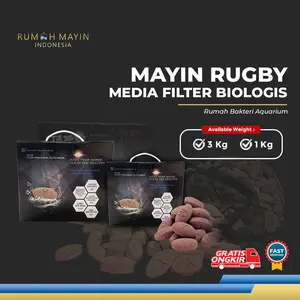 Mayin Rugby media filter rumah bakteri aquarium ikan