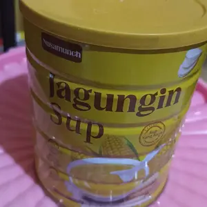 (COD)Oufen Bubur Black Sesame yellow CornPolenta Bubur Jagung Dengan Ubi KudzuMakanan Instant 500Gr wijen Hitam campurSusu-sebagai pengganti Rice - healthy Food