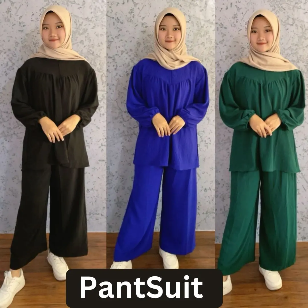 30 - ANOMEE  PANTSUIT - CRINCLE BLOUSE & PANTS