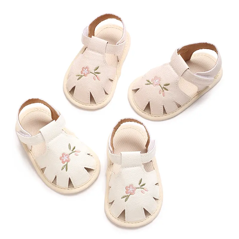 New Summer Baotou Baby Flower Sandals Baby Princess Shoes Baby Shoes Soft Soled Sandals