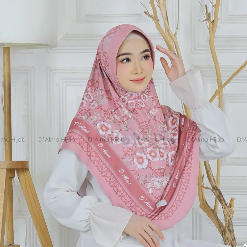 Alesha Hijab - ARSYILA PET PRINTING Motif Jilbab Khimar Printing Sublim By Alma Hijab Bergo Muslim