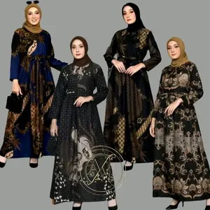 Gamis Batik Modern /  Gamis Kondangan / Busui frendly / Motif Batik Terbaru / Best seller Seragam Syari Katun