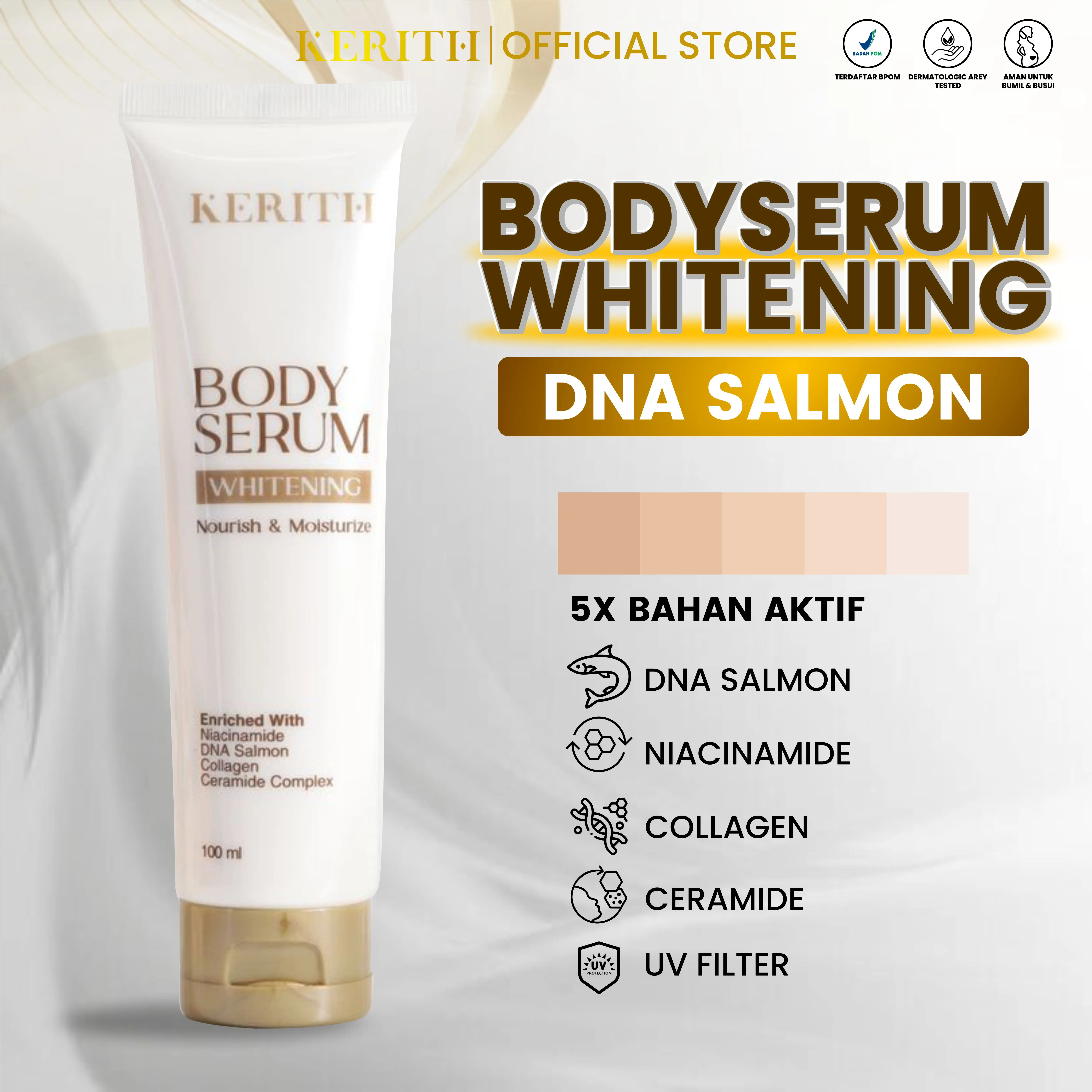 Lotion Whitening Bodyserum DNA Salmon by Kerith