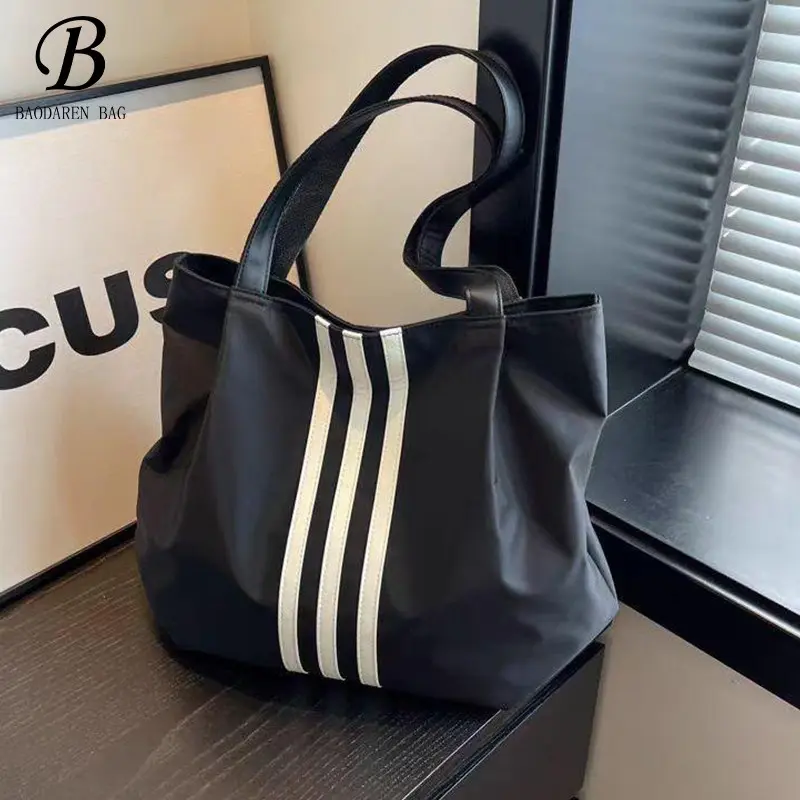 Casual Large Capacity Canvas Bag Women's New Autumn and Winter Shoulder Bag 2024 Fashion Student Handbag Tote Bag