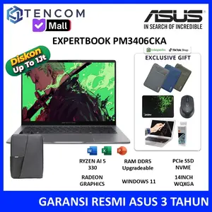 Asus Expertbook P3 PM3406CKA Ryzen AI 5 330 32GB 1TB 14inch WQXGA Windows 11 OHS Garansi Resmi