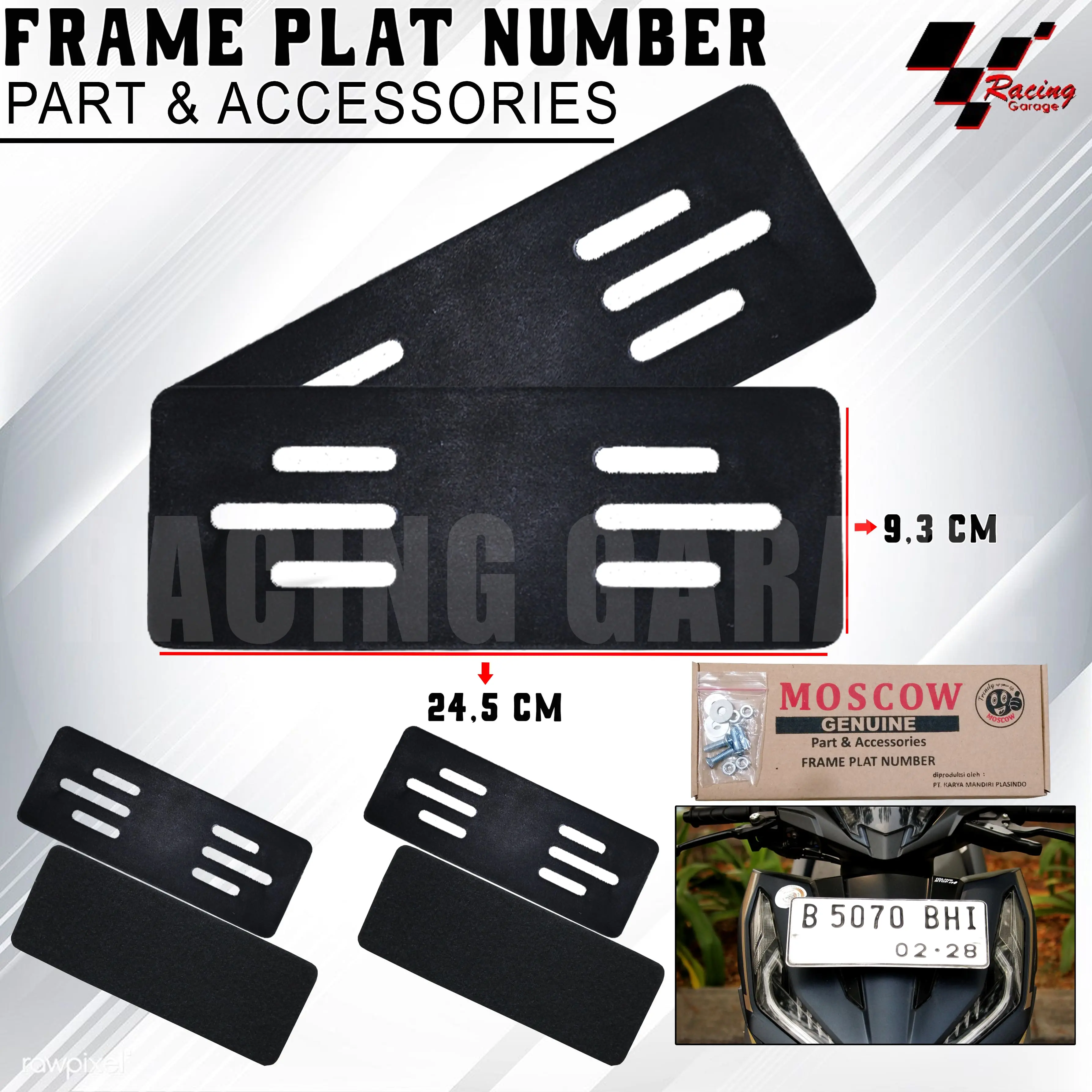 FRAMELESS PLAT NOMOR NOPOL TANPA BINGKAI SET 2PCS SEPASANG DEPAN BELAKANG DENGAN BAUT FRAME LESS PLATE TEMPEL FRAMELESSPLATE MOTOR DUDUKAN PLAT CLEAN LOOK PORTABLE VARIASI CUSTOM UNIVERAL MOTOR BEAT VARIO FAZZIO FILANO FINO PCX NMAX NINJA MIO CBR RX KING