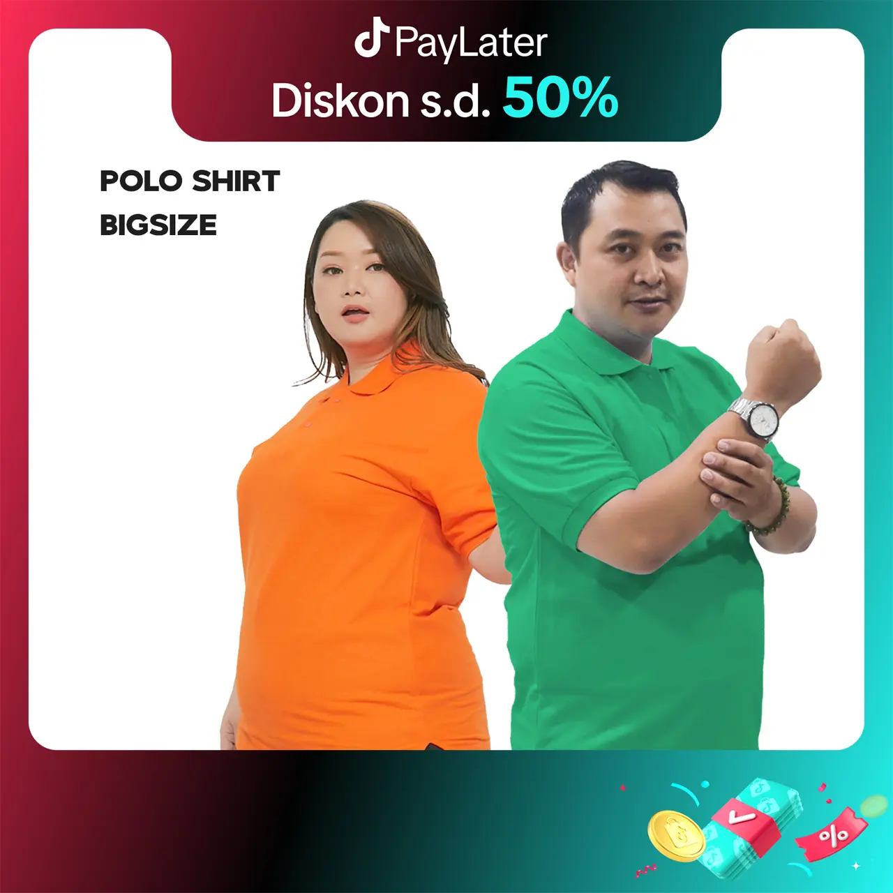 KPM Apparel Kaos Polo Shirt CVC BIG SIZE  Dewasa Polos Lengan Pendek kerah formal Pria Basic