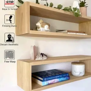 Rak Ambalan Aksesoris Ukuran 40x10x15 Rak Serbaguna Aesthetic Rak Ambalan Tanpa Bor