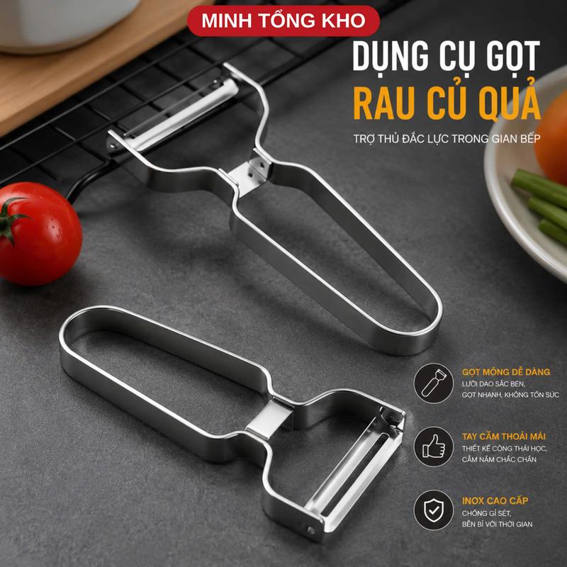 Nạo Rau Củ Quả Hai Lưỡi Cao Cấp Thép Không Gỉ Thiết Kế Tiện Lợi An Toàn Sử Dụng…