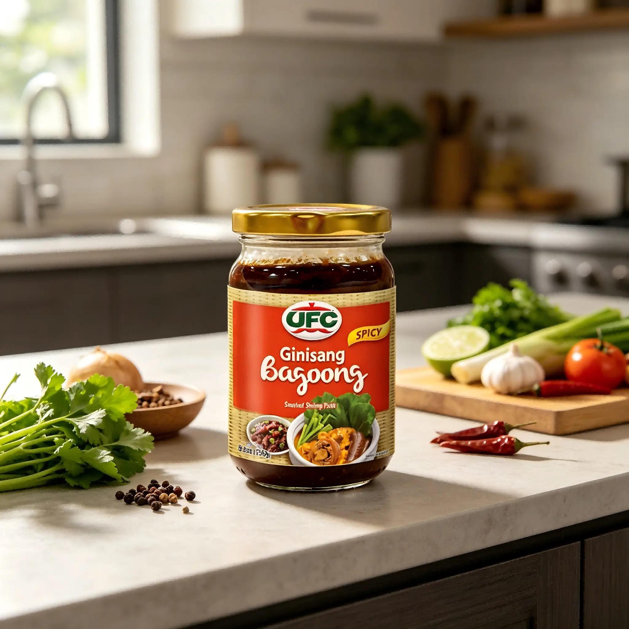 UFC Bagoong Spicy Ginisa 250g, Fermented Fish Paste, Spicy Seasoning ...